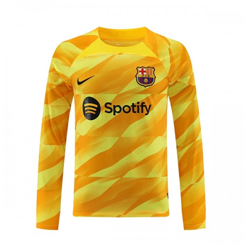 Pánský Fotbalový dres Barcelona Brankářské 2023-24 Třetí Dlouhý Rukáv